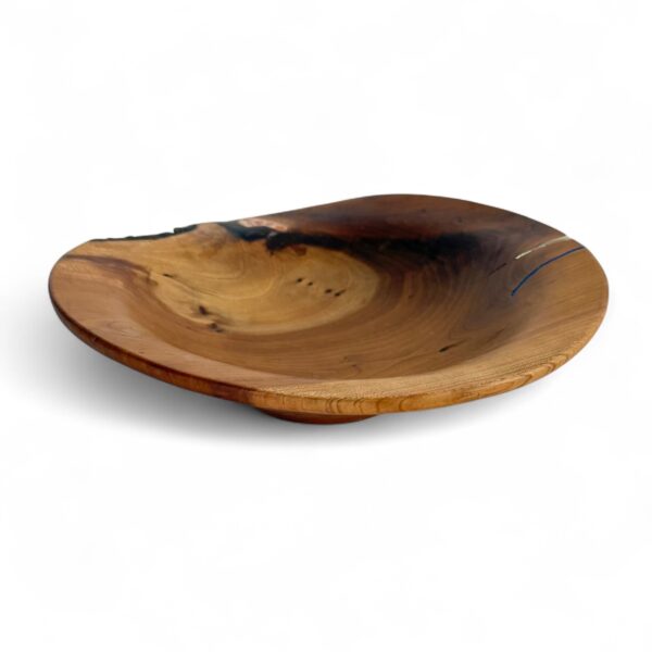 Cherry Wood Bowl w/ Inlays