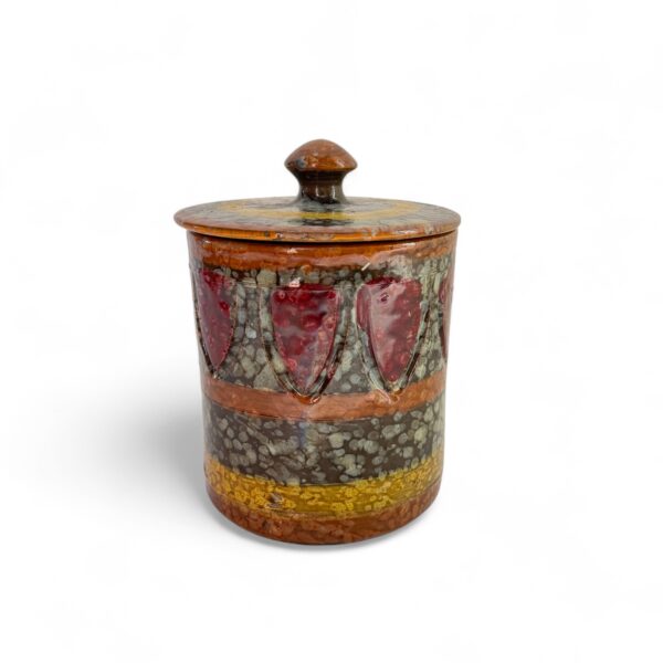 Italian Pottery Vessel w/ Lid