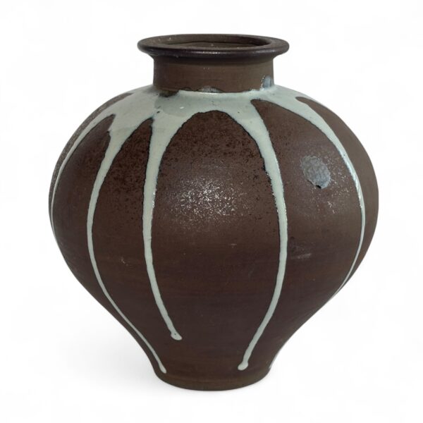 Japanese Brown Drip Glaze Studio Pottery
