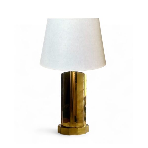 Brass Fluted Column Lamp