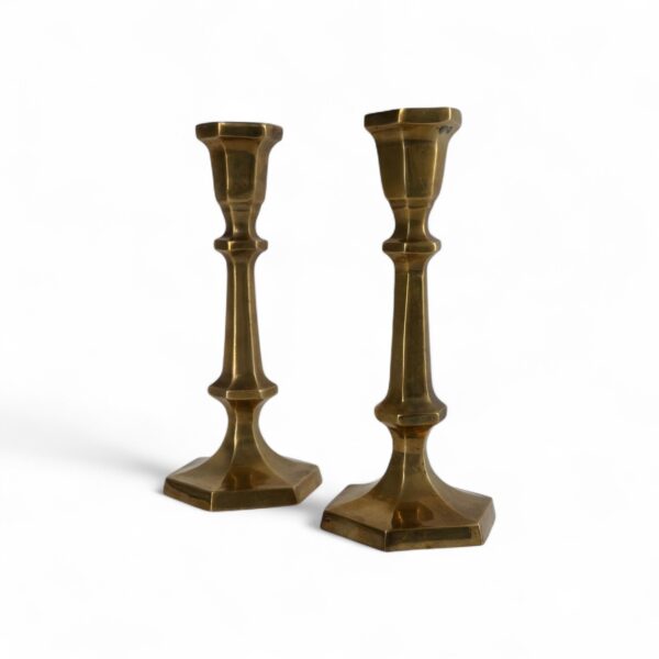 Pair of Brass Candleholders