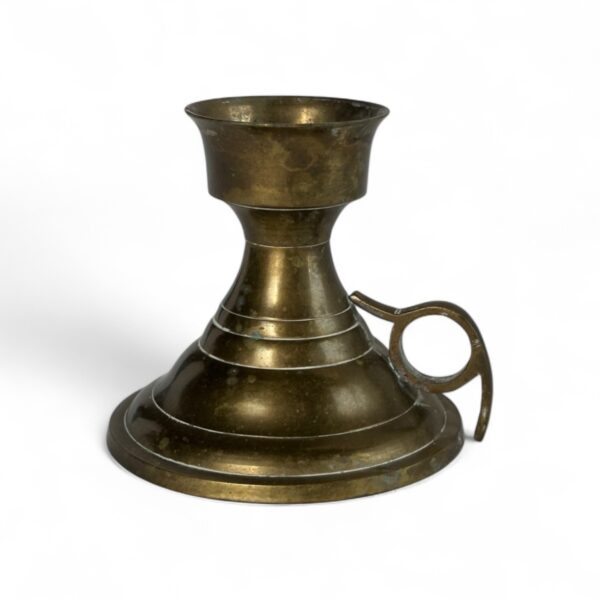 Brass Candleholder w/ Ring Handle