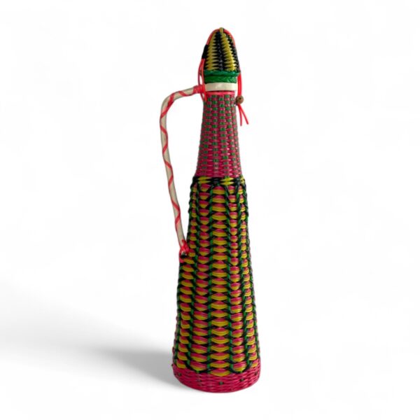 Multicolor Woven Bottle w/ Handle